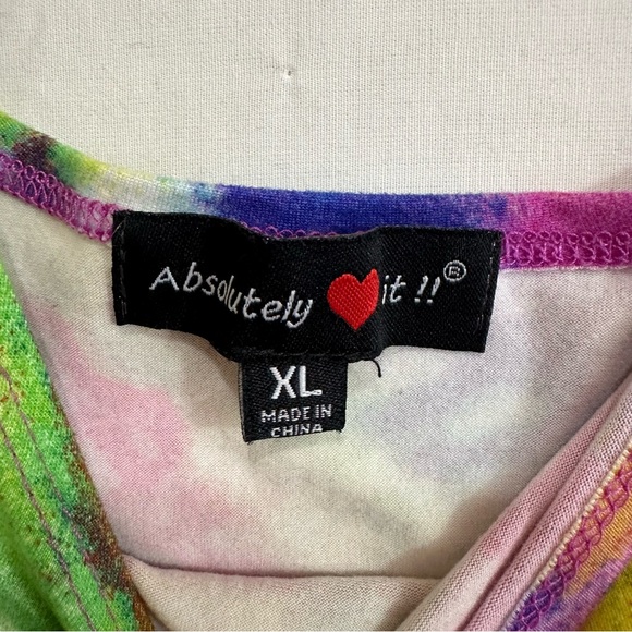 Absolutely Love It Juniors 2-Piece Tie Dye Tank & Short Set XL - Picture 6 of 7